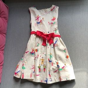 Mini Boden Dress Circus Print Size 4-5